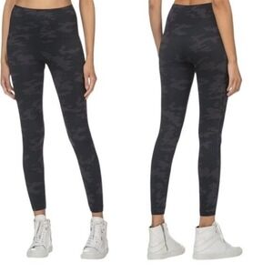 SPANX Women's Leggings‎ Look at Me Now High-Waisted Black Camo Medium
